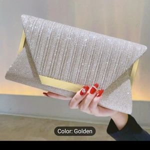 Glitter clutch purse